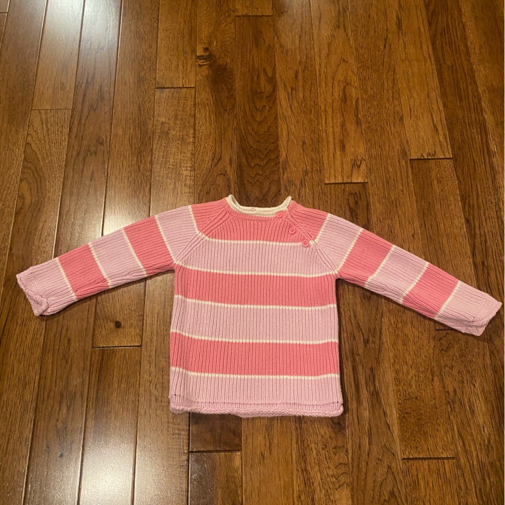 Pink Striped Sweater🩷🤍